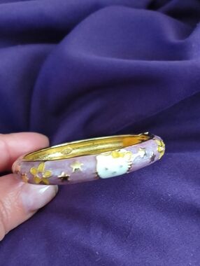 Vintage JTF Hello Kitty Enamel Bangle In Pink NWOT